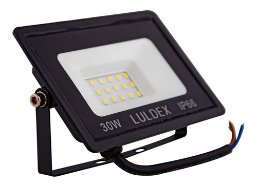 Reflector Led 30w Luz Blanca Fria 6500k 110v Remate Carcasa Negro Luz Blanco Frío