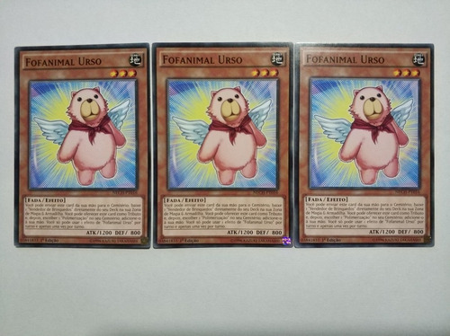 3x Fofanimal Urso Yu-gi-oh