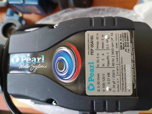 Bomba De Agua Periférica Pearl. 1/2 Hp, 110 Voltios. U.s.a.