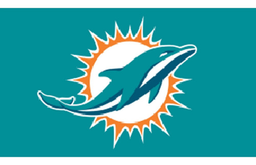 Bandera Delfines De Miami Equipo De Nfl Poliéster 150x90