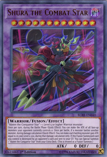 Yu-gi-oh Shura The Combat Star - Ultra Rare Frete Incluso