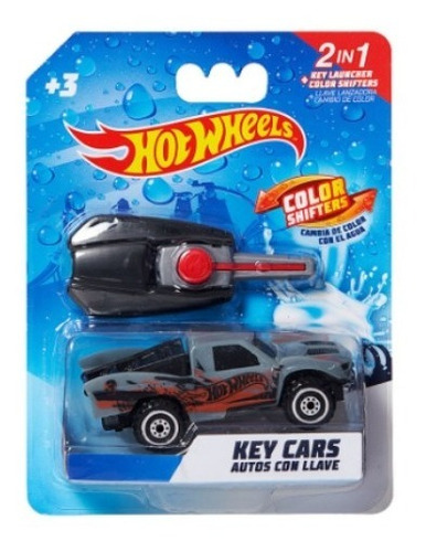 Auto C/ Llave Lanzador Tipo Hot Wheels Key Cars Cambia Color