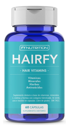 Hairfy - Vitaminas Anti Caída Cabello Pelo - Biotina X60