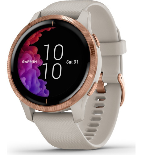 Garmin Reloj Smartwatch Gps Venu Spotify Tienda Oficial Color de la caja Light sand Color de la malla Light sand Color del bisel Rose gold