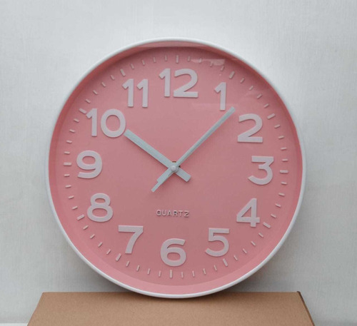 Reloj De Pared Analógico (colores Pastel)