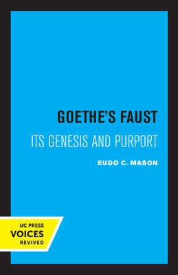 Libro Goethe's Faust: Its Genesis And Purport - Mason, Eu...