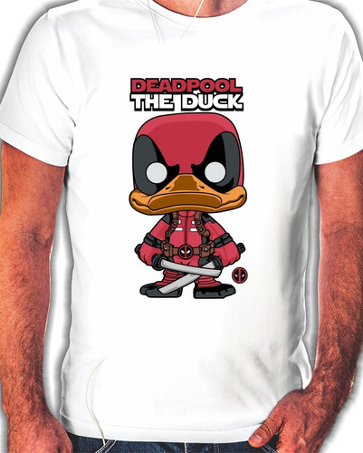 Remeras Sublimadas Hombres Estampadas Deadpool Pato - 7625