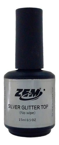 Top Coat Selante Zem 15ml Extra Brilho Glitter Gel Porcelana