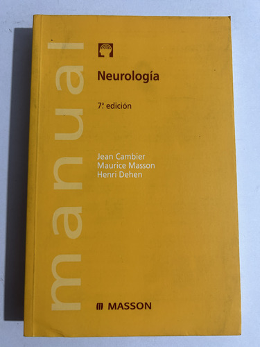 Libro Neurología 7ma Ed - Jean Cambier - Excelente Estado