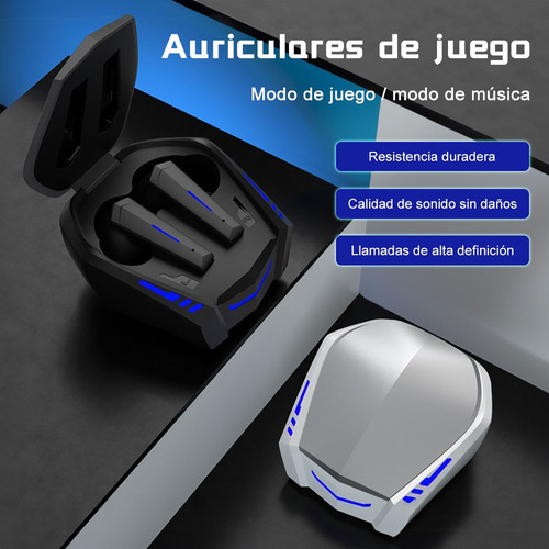 Audífonos Inalámbricos In-ear Auriculares Con Micrófono Negro