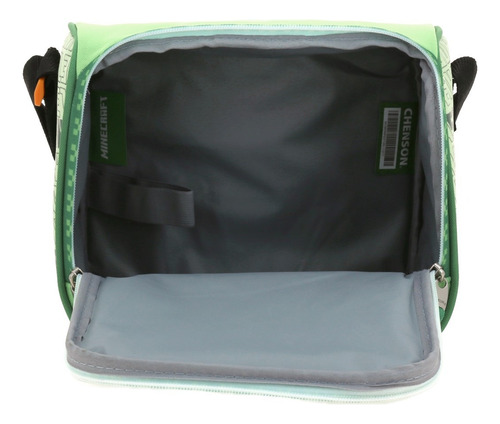 Kit Combo Chenson Mochila Lapicera Lonchera Verde Minecraft