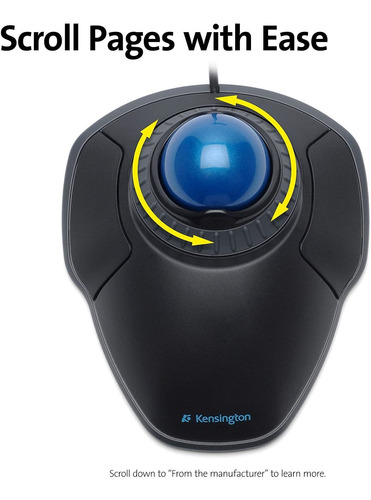 Ratón Kensington Orbit Trackball Con Anillo De Desplazami...