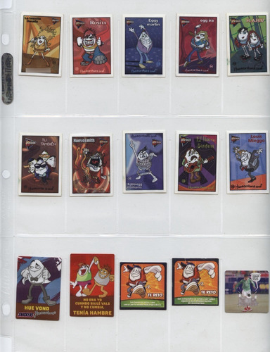 Colecciones De Huevocartoon Stickers De Sabritas No Tazos (Usado)