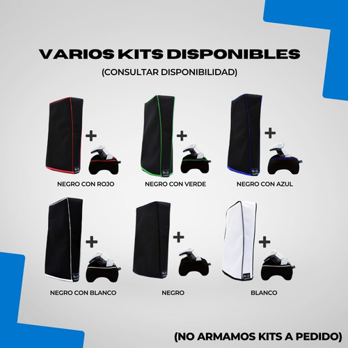 Imagen 2 de 8 de Kit 1 Funda Consola Vertical Ps5/play5 + 1 Funda Joystick