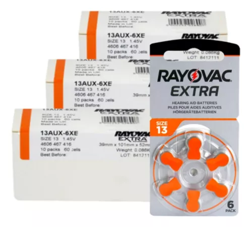 Pilas audífonos - Rayovac Extra 10 - Packs de 5 ó 10 estuches -Opticenter