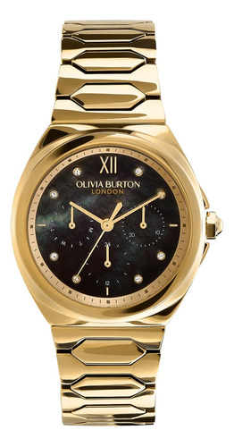 Relógio Olivia Burton Feminino Aço Dourado 24000150