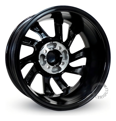Roda Aro 15 Chiara Mk8 Vw Saveiro Voyage Gol Brw 1620+ Bicos Cor Preto Diamantada