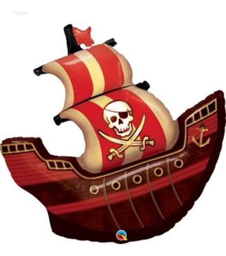 Kit 5 Globos Fiesta Infantil Piratas