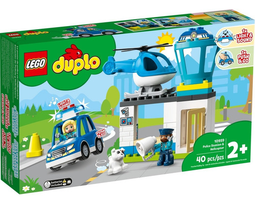 Kit Lego Duplo Comisaría De Policía Y Helicóptero 10959 3+ Cantidad de piezas 40