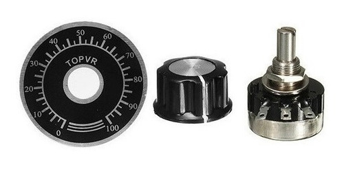 Imagen 3 de 8 de Potenciometro Industrial Rv24yn 20s B502 5k Con Perilla