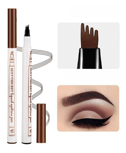 Imagen 4 de 6 de Lápiz Para Cejas Efecto 3d Microblading Larga Duración Bola8