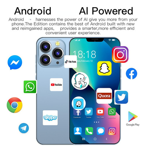 Smartphone I13 Promax Android 6.3 Pulgadas
