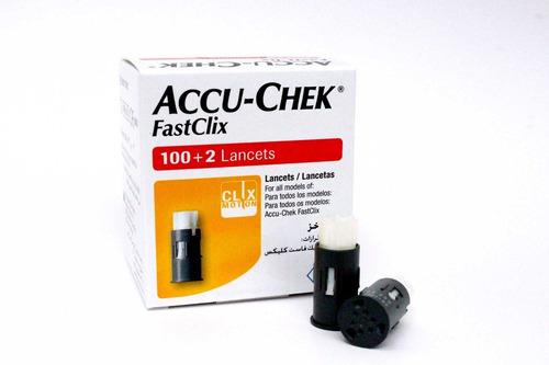 Imagen 1 de 2 de Accu Chek Fastclix Lancetas Para Punzador X 102