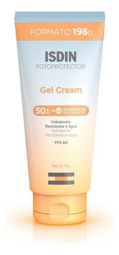 Protetor Solar Hidratante FPS 50 Fotoprotector Isdin Gel Cream Bisnaga 198g