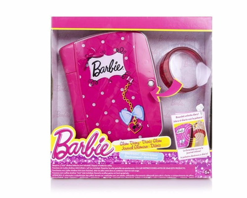 Diario Secreto De Barbie Glam Abre Con Pulsera +envio Gratis