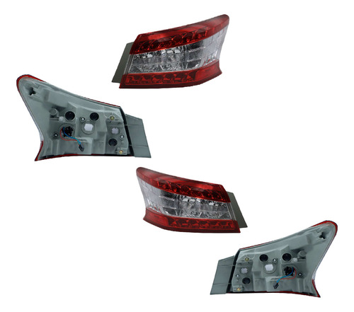 Par Calaveras Sentra B-17 2015-2016 Ext S/arnes C/led Opt