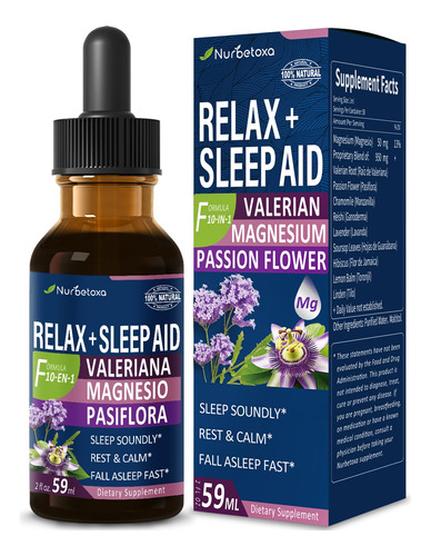 Nurbetoxa Gotas De Ayuda Para Dormir De Raiz De Valeriana, G