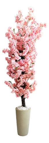 Árvore De Flor Cerejeira Rosa Delicada 2mt Grande Decorar