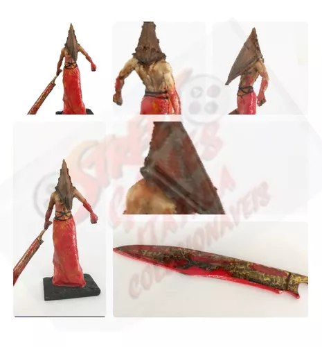 Boneco do Silent Hill - Estátua do Pyramid Head ( Cabeça de Pirâmide ) -  Arte em Miniaturas