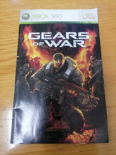 Gears Of War Manual Original  Xbox 360 Retro, Vintage Usado 