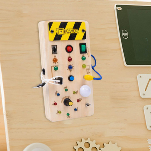 Aplicable A Tablero Led Ocupado Tablero Sensorial De Madera