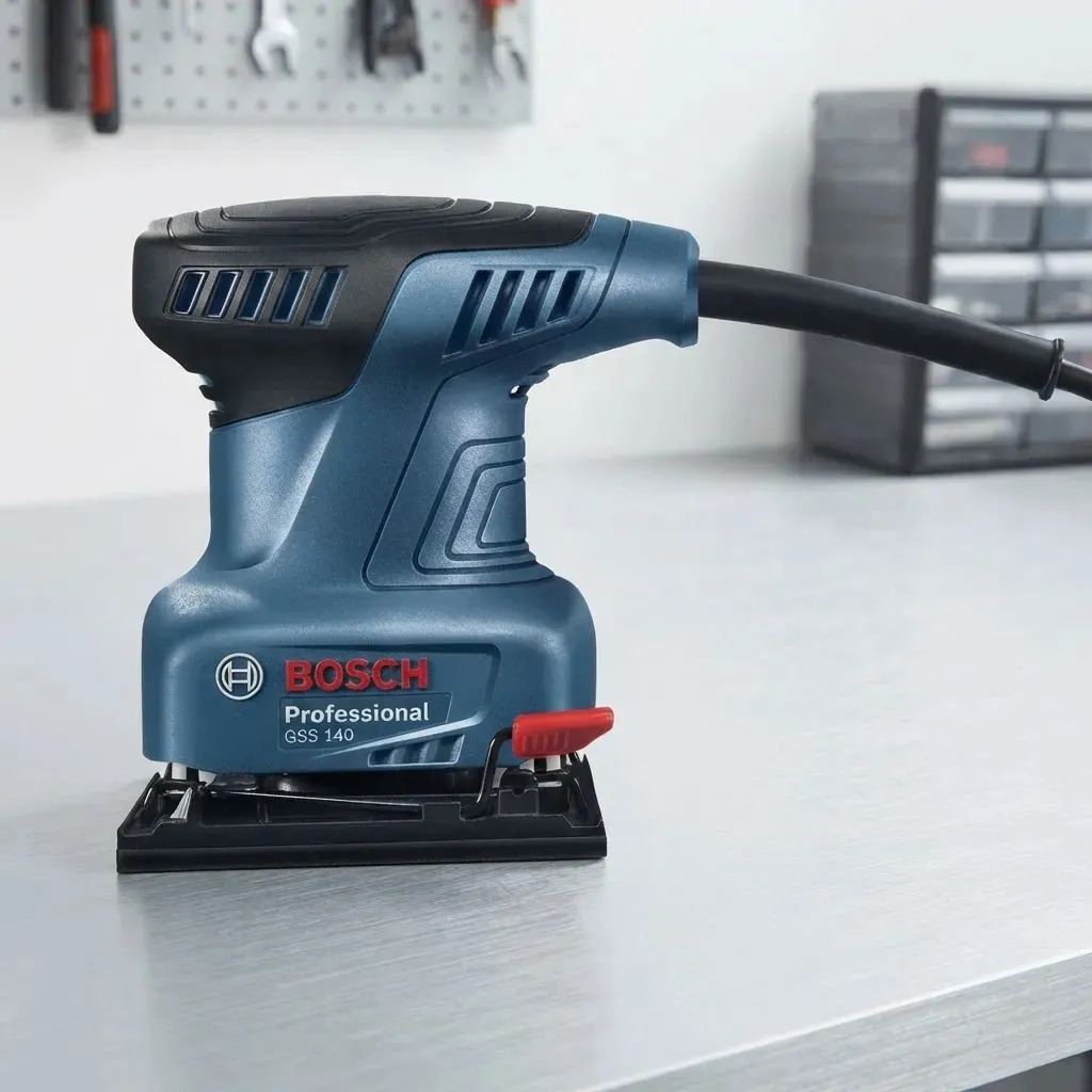Lixadeira profissional orbital Bosch Professional GSS 140 azul