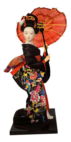 Muñecas Japonesas Con Kimono De Geisha, Figura Estilo E