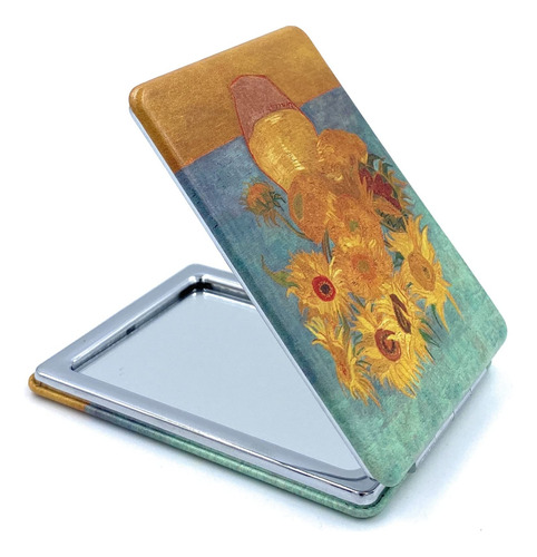 Espelho Compacto Aesage Square Van Gogh Com Estampa De Giras