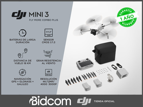 Mini Drone Dji Mini 3 Fly More Combo Con Cámara 4k + Control