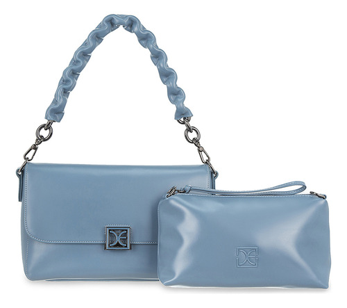 Bolsa Crossbody Cloe Llidela Grande Color Azul