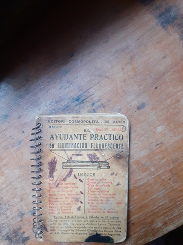 Antiguo Manual Ayudante Práctico Iluminación Fluorescente