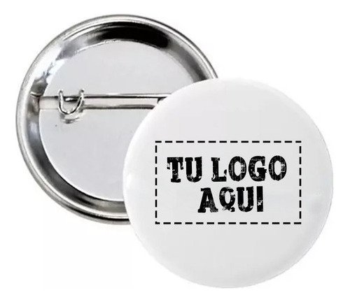 Pack 30 Chapitas Gancho Tu Logo O Imagen Aqui Personalizada