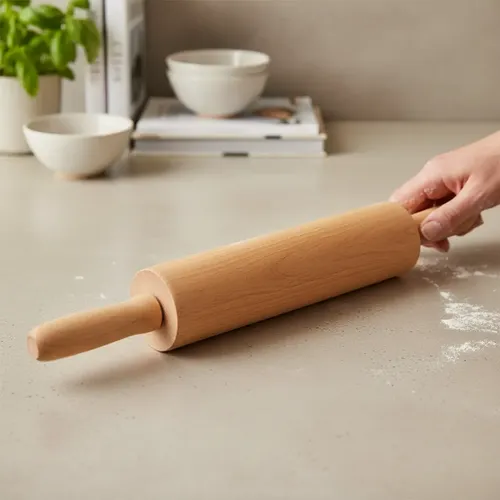 Rolo De Massa Para Cozinha Amassador De Pizza Pão E Massas Marrom