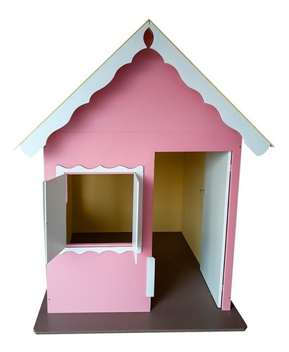 Casinha De Brinquedo Rosa Com Pé E Com Porta - Criança Feliz