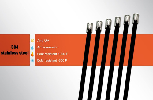 90pcs 11.8 Acero Inoxidable Multiuso Metal Cable Zip