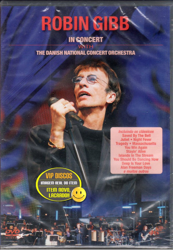 Dvd Robin Gibb In Concert - Original Novo Lacrado Raro!