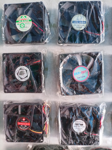 Imagen 2 de 5 de Ventiladores 8cm 12v