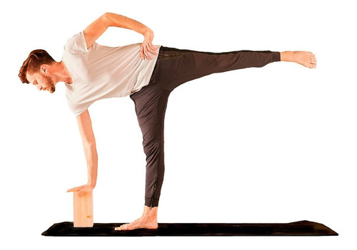 Imagen 4 de 10 de Ladrillo Taco Bloque De Madera Yoga Streching Pilates X2 Uni