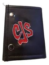 Comprar Billeteras De Callejeros Cjs Cuero Bordada Que Sea Rock