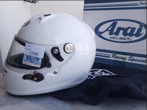 Capacete Arai Sk-6 Original Novo Branco Liso 57/58